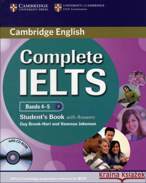 Complete IELTS Bands 4–5 Student's Book with Answers with CD-ROM Vanessa Jakeman 9780521179560 0
