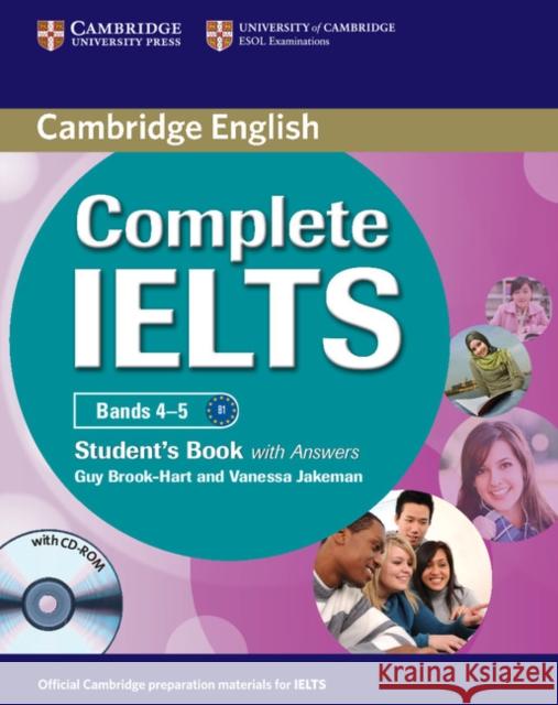 Complete Ielts Bands 4-5 Student's Pack (Student's Book with Answers and Class Audio CDs (2)) [With CDROM] Brook-Hart, Guy 9780521179607 0