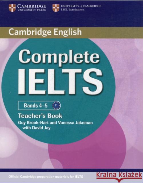 Complete Ielts Bands 4-5 Teacher's Book Brook-Hart, Guy 9780521185158 0