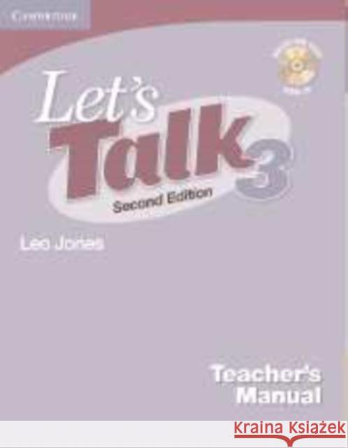 Let's Talk Level 3 Teacher's Manual with Audio CD [With CDROM] Jones, Leo 9780521692885 Cambridge University Press
