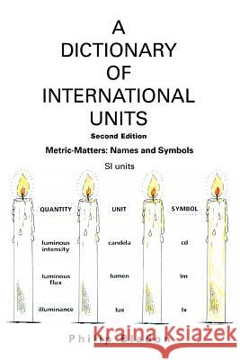 A Dictionary of International Units: Metric-Matters: Names and Symbols Bladon, Philip 9780595371150 iUniverse