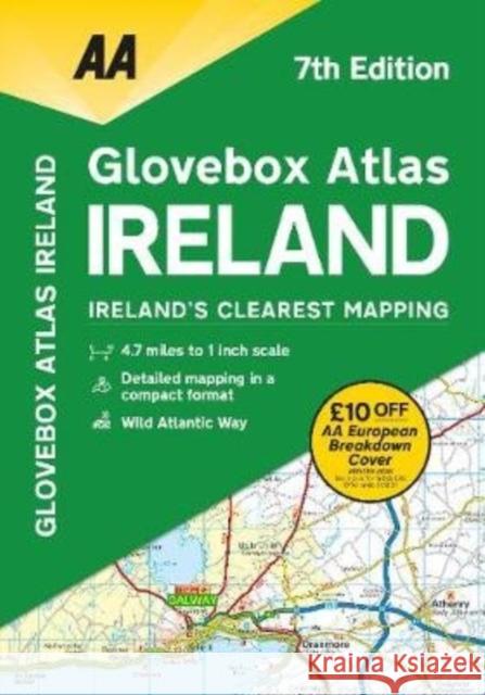 Glovebox Atlas Ireland  9780749582296 AA Publishing