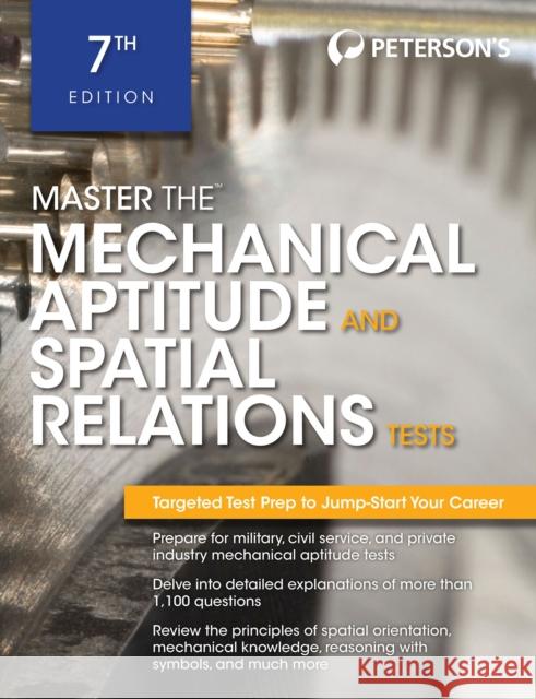 Master the Mechanical Aptitude and Spatial Relations Test Peterson's                               Therese DeAngelis 9780768928631 ARCO