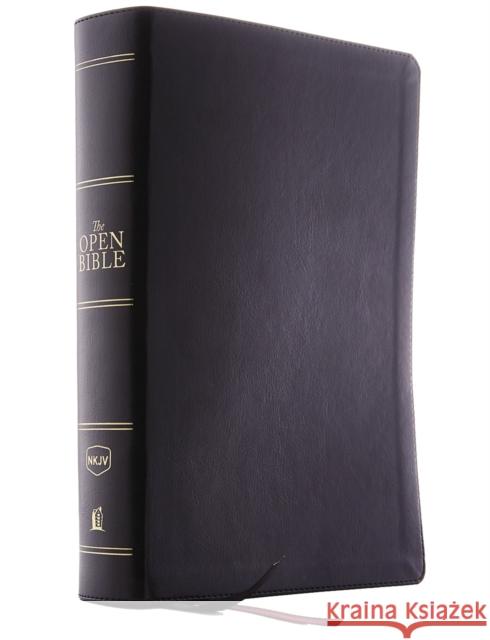 The NKJV, Open Bible, Black Leathersoft, Red Letter, Comfort Print: Complete Reference System Thomas Nelson 9780785222361 Thomas Nelson