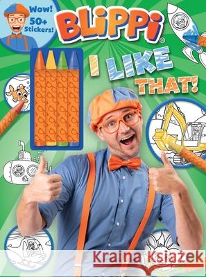 Blippi: I Like That!: Blippi Coloring Book with Crayons [With 50+ Stickers] Editors of Studio Fun International 9780794445379 Sfi Readerlink Dist