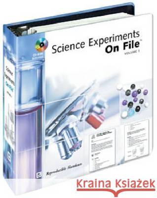 Science Experiments on File v. 1 Pam Walker 9780816057344 Facts on File
