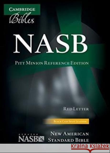 NASB Pitt Minion Reference Bible, black calfsplit leather, red letter text  9781107686885 Cambridge University Press