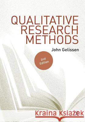 Qualitative Research Methods John Gelissen   9781446267240 SAGE Publications Ltd