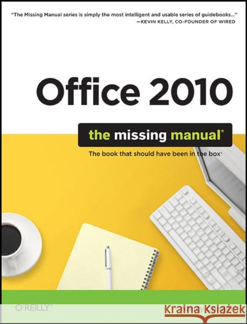 Office 2010: The Missing Manual Conner, Nancy 9781449382407 Pogue Press