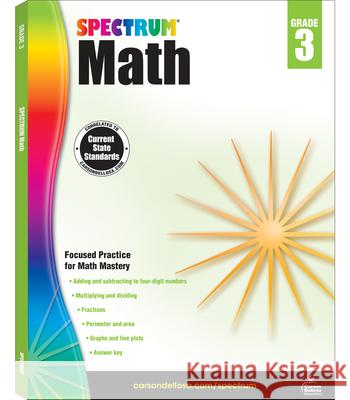 Spectrum Math Workbook, Grade 3 Spectrum 9781483808710 Spectrum