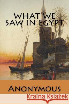 What We Saw in Egypt Anonymous 9781508839958 Createspace