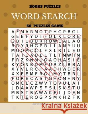 Books Puzzles Word Search 50 Puzzles Game: Large Print Word Find Josephine Aldana 9781547156979 Createspace Independent Publishing Platform