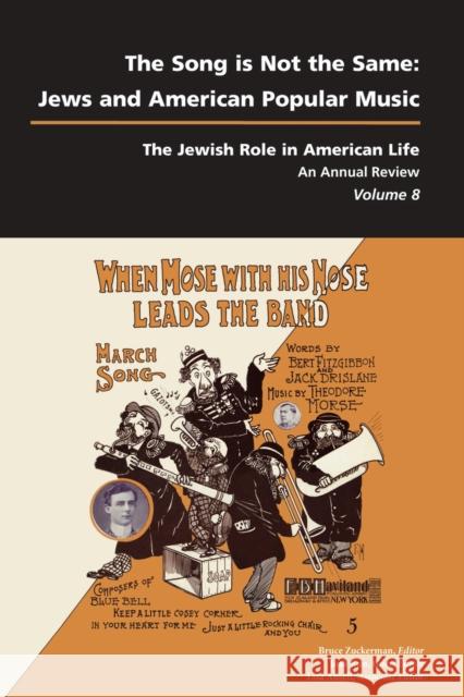 Song Is Not the Same: Jews and American Popular Music Kun, Josh 9781557535863 Purdue University Press