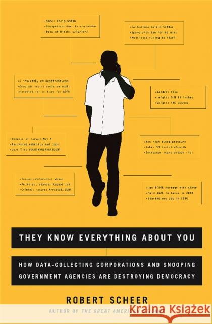 They Know Everything about You: How Data-Collecting Corporations and Snooping Government Agencies Are Destroying Democracy Robert Scheer 9781568585185 Nation Books