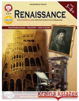 Renaissance, Grades 5 - 8 Patrick Hotle 9781580376327 Mark Twain Media