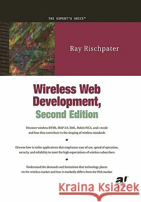 Wireless Web Development Ray Rischpater 9781590590287 APress
