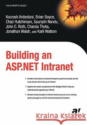 Building an ASP.NET Intranet Kourosh Ardestani 9781590592564 APress