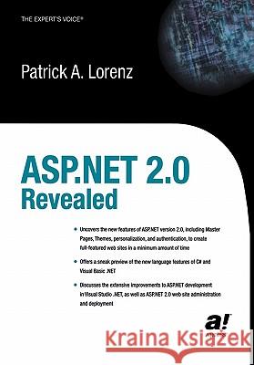 ASP.NET 2.0 Revealed Patrick Lorenz 9781590593370 APress