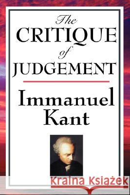 The Critique of Judgement Immanuel Kant 9781604592733 Wilder Publications