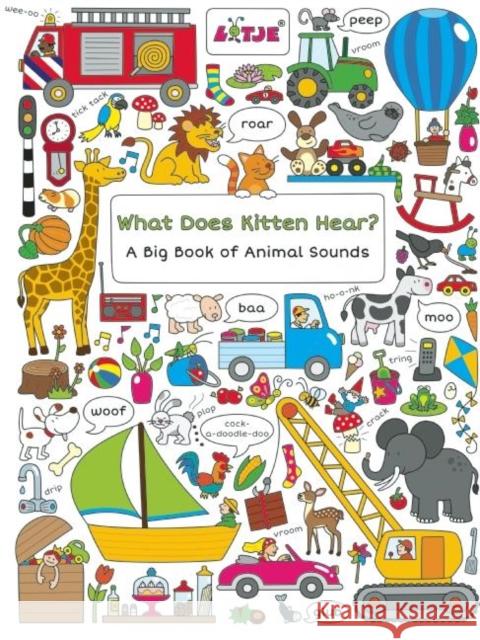 What Does Kitten Hear?: A Big Book of Animal Sounds Lizelot Versteeg 9781605372525 Clavis