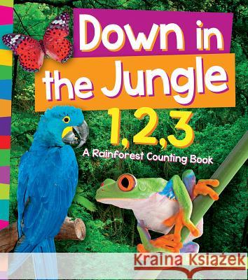 Down in the Jungle 1, 2, 3: A Rain Forest Counting Book Dils, Tracey E. 9781607537151 Amicus