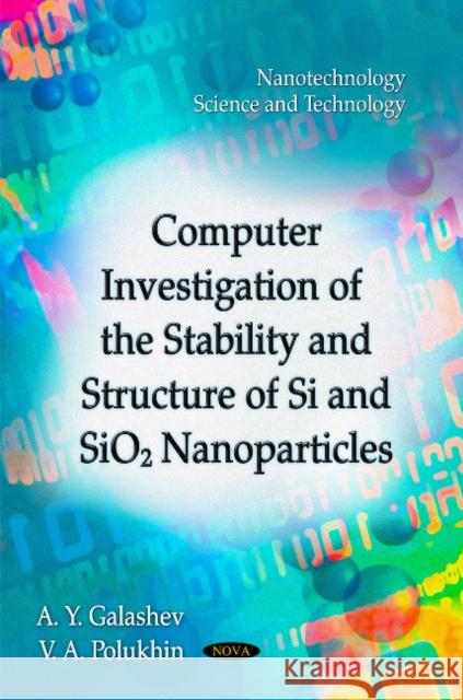 Computer Investigation of the Stability & Structure of Si & SiO2 Nanoparticles A Y Galashev, V A Polukhin 9781613243183 Nova Science Publishers Inc