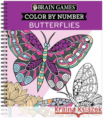 Brain Games - Color by Number: Butterflies New Seasons 9781645584353 Publications International, Ltd.