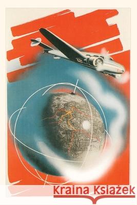 Vintage Journal Airplane and the Globe Travel Poster Found Image Press 9781648110085 Found Image Press