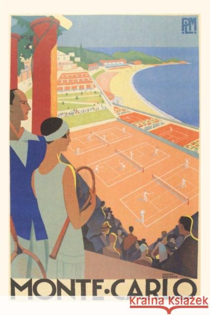 Vintage Journal Badminton Court, Monte Carlo Travel Poster Found Image Press 9781648113048 Found Image Press