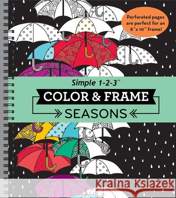 Color & Frame - Seasons (Adult Coloring Book) New Seasons 9781680221817 Publications International, Ltd.