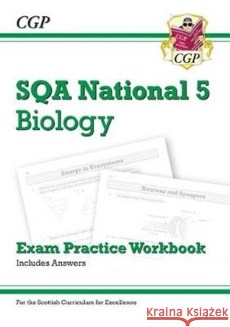 National 5 Biology: SQA Exam Practice Workbook - includes Answers: for the 2024 and 2025 exams CGP Books 9781782949923 Coordination Group Publications Ltd (CGP)