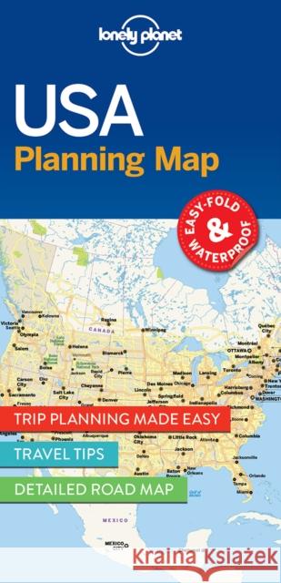 Lonely Planet USA Planning Map Lonely Planet 9781786579096 Lonely Planet Global Limited