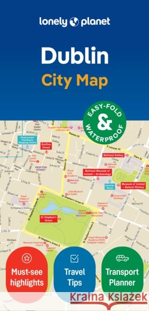 Lonely Planet Dublin City Map Lonely Planet 9781787018211 Lonely Planet Global Limited