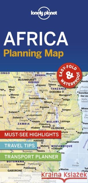 Lonely Planet Africa Planning Map Lonely Planet 9781788685894 Lonely Planet