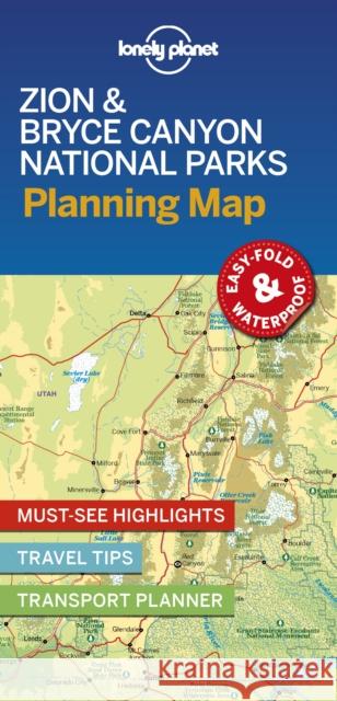 Lonely Planet Zion & Bryce Canyon National Parks Planning Map Lonely Planet 9781788686167 Lonely Planet