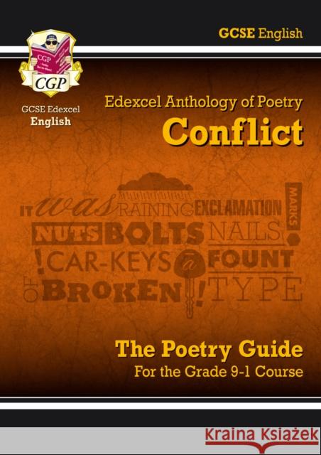 GCSE English Edexcel Poetry Guide - Conflict Anthology includes Online Edition, Audio & Quizzes CGP Books 9781789080001 Coordination Group Publications Ltd (CGP)