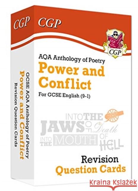 GCSE English: AQA Power & Conflict Poetry Anthology - Revision Question Cards CGP Books CGP Books  9781789083699 Coordination Group Publications Ltd (CGP)