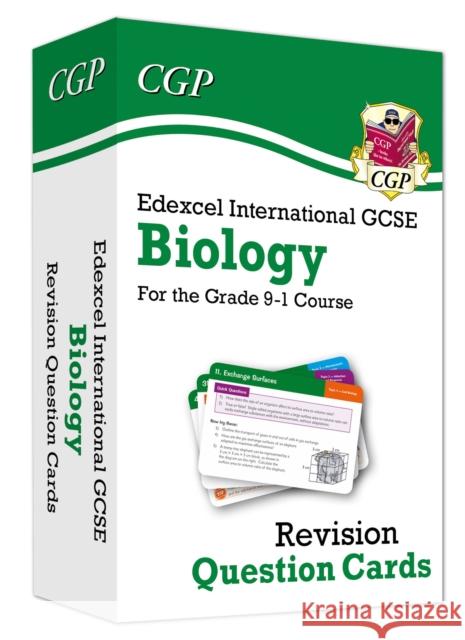 Edexcel International GCSE Biology: Revision Question Cards CGP Books CGP Books  9781789083811 Coordination Group Publications Ltd (CGP)