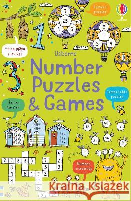 Number Puzzles and Games Phillip Clarke Pope Twins 9781805071662 Usborne Books
