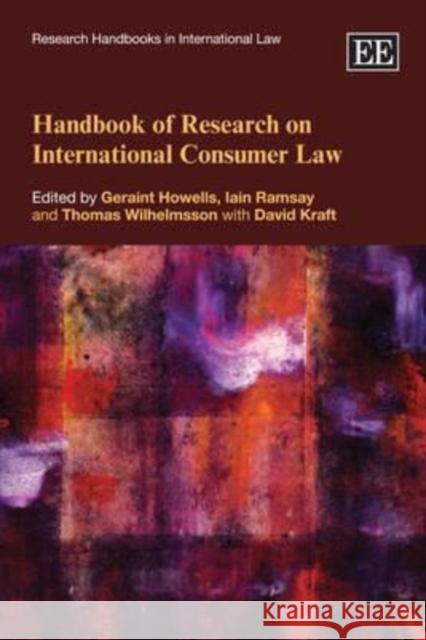 Handbook of Research on International Consumer Law   9781847201287 Research Handbooks in International Law Serie
