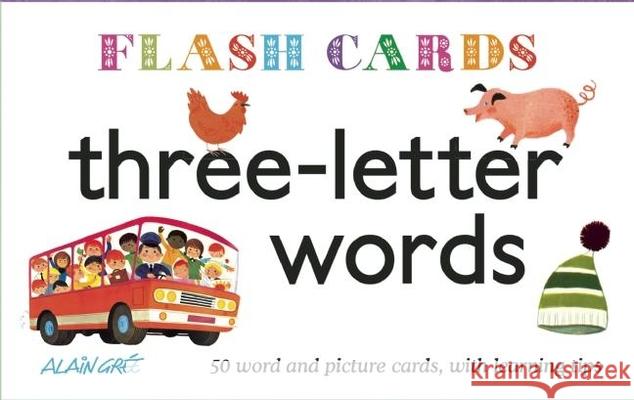 Three-Letter Words - Flash Cards Alain Gree 9781908985545 Button Books