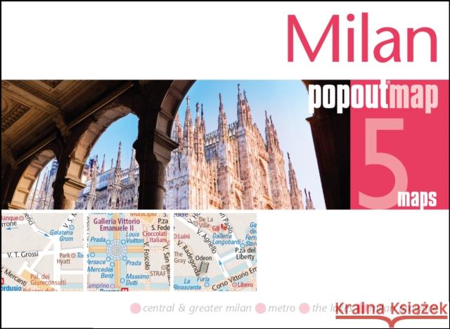 Milan PopOut Map  9781910218990 Heartwood Publishing