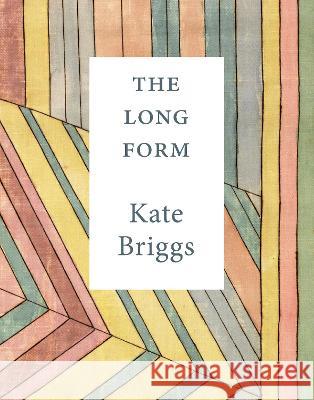 The Long Form Kate Briggs 9781948980210 Dorothy a Publishing Project