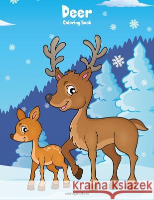 Deer Coloring Book 1 Nick Snels 9781979700573 Createspace Independent Publishing Platform