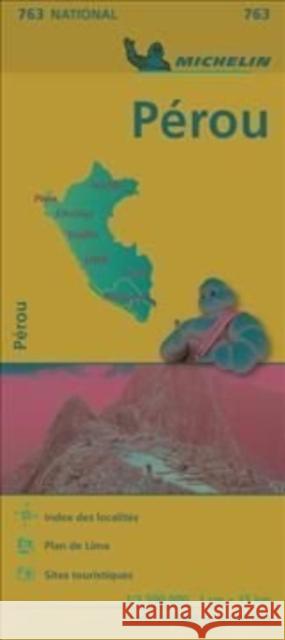 Peru - Michelin National Map 763 Michelin 9782067173408 Michelin Editions des Voyages