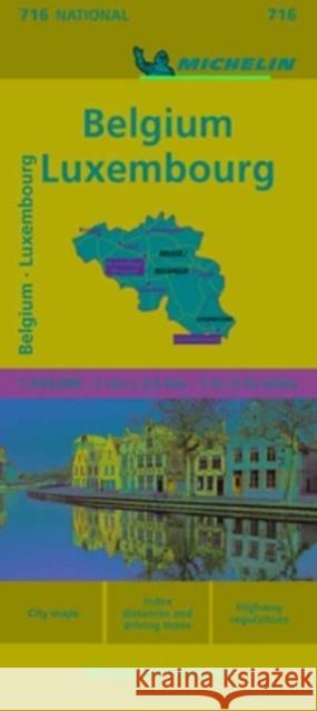 Belgium & Luxembourg - Michelin National Map 716 Michelin 9782067259539 Michelin Travel Publications
