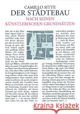 Der Städtebau nach seinen künstlerischen Grundsätzen : Vermehrt um 'Großstadtgrün' Camillo Sitte 9783764366926 Birkhauser