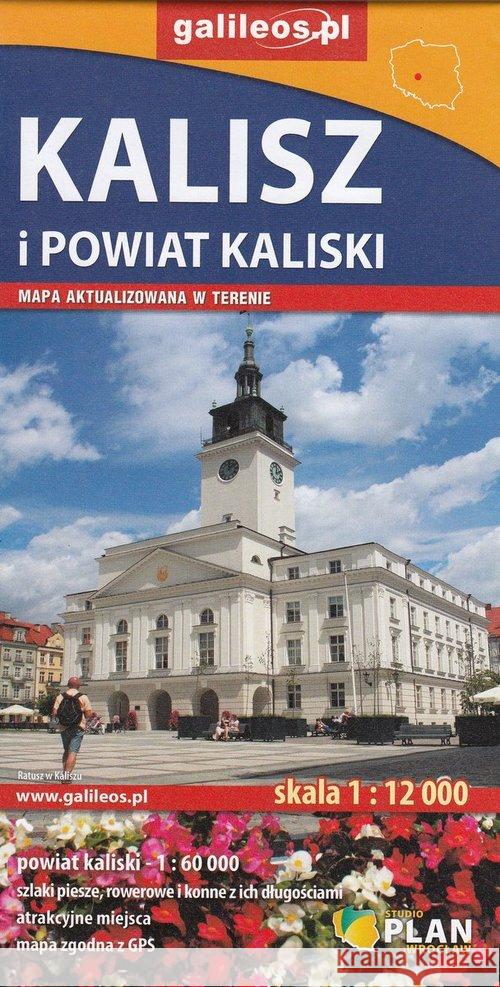 Mapa turystyczna - Powiat Kaliski/Kalisz 1:60 000  9788365329967 Plan