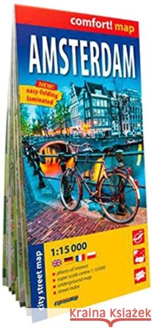 Comfort! map Amsterdam 1:15 000 plan miasta praca zbiorowa 9788375468700 ExpressMap