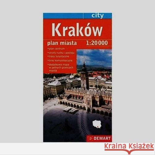Kraków plan miasta 1:20 000  9788389239167 Demart